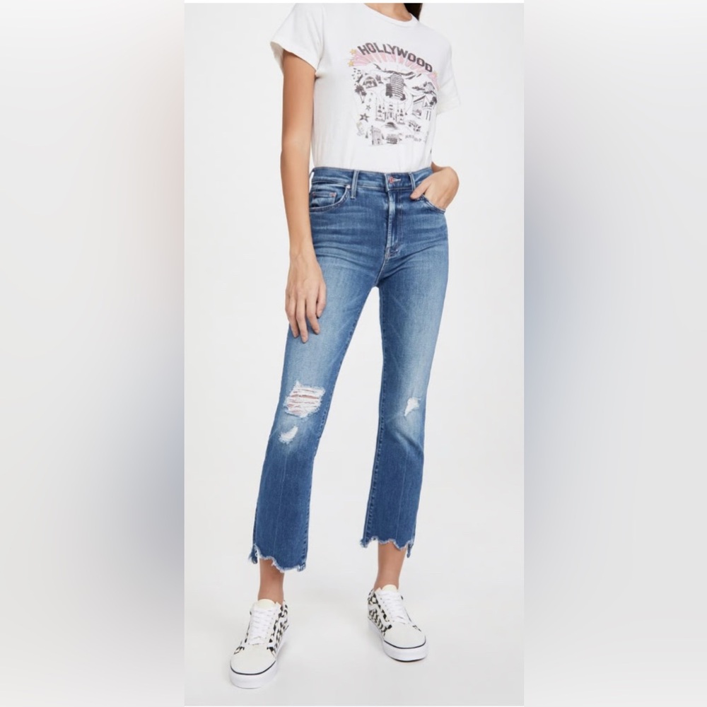 MOTHER Denim - The Insider Crop - Step Chew / Size 29 / Dancing on Coals